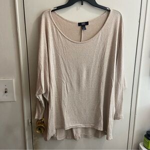 SWS Essential Quarter Sleeve Cream Top